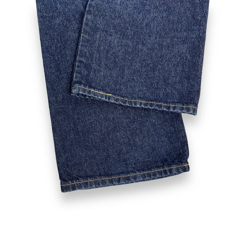 Levis Jeans Men 38x32 Dark Blue 517 Bootcut Denim Vintage Cotton